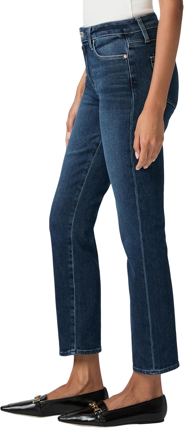 PAIGE Women's White Noise Grand Hem Jeans