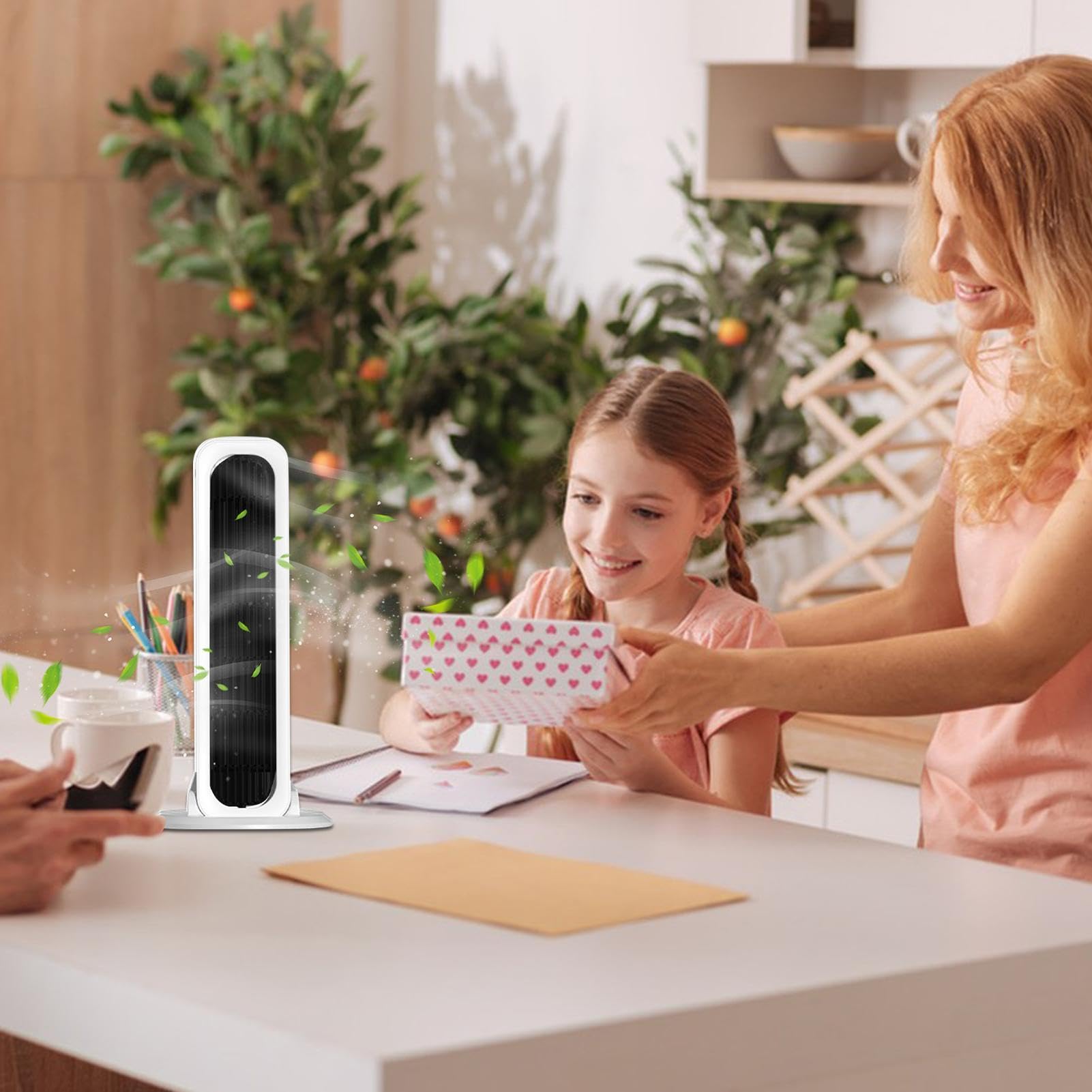 Ventilatore A Torre Da Scrivania Dispositivo Di D'Aria Senza Pale | Ventilatore A Torre Verticale Per Casa Camera Da Cucina Appartamento Ufficio Dormitorio
