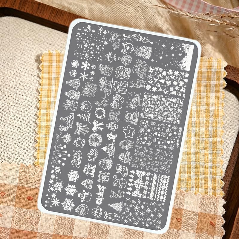 Christmas Nail Art Stamping Plate 10 x 15cm