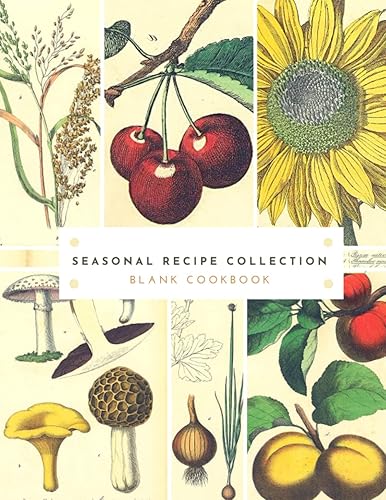 Seasonal Recipe Collection - Apricot Mushroom Blank Cookbook Natural Season Harvest Garden Ingredient Prompts Dish Journal