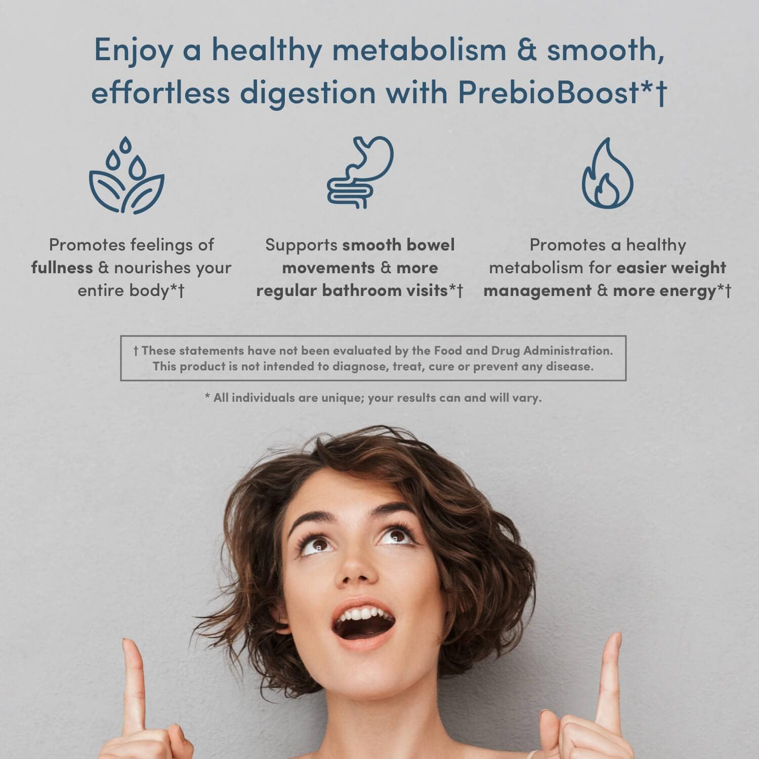 Nucific® PrebioBoost™ Daily Prebiotic Protein Powder, 16.2 Ounce : Health & Household