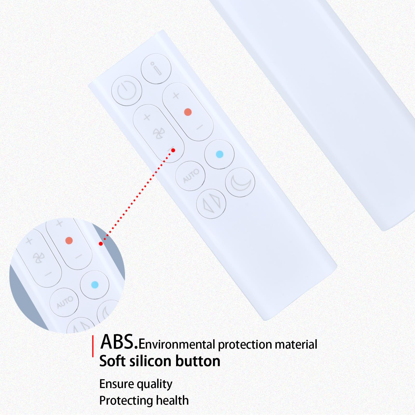 Telecomando di ricambio per termoventilatore Dyson Purifier Hot+Cool Gen 1 HP10, bianco, ventola purificante HP10 (codice articolo 664610-01)