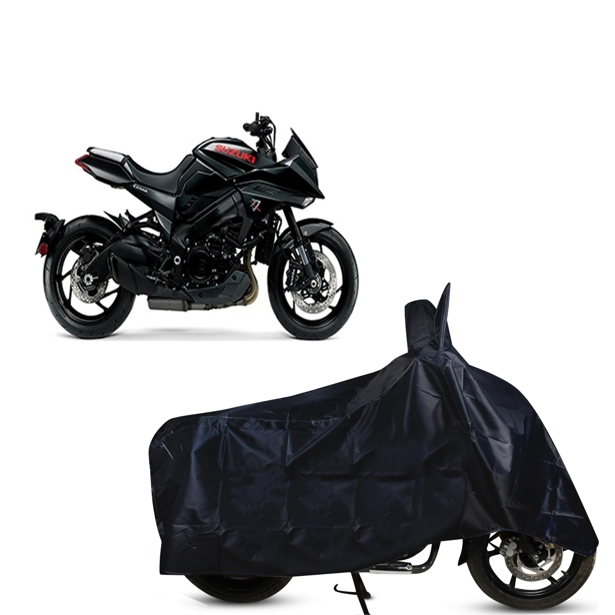 EGAL-Bike Scooty Body Cover for S,u,z,u,k,i, Katana BS6 Waterproof Resistant Dustproof All Weather Protection Marron
