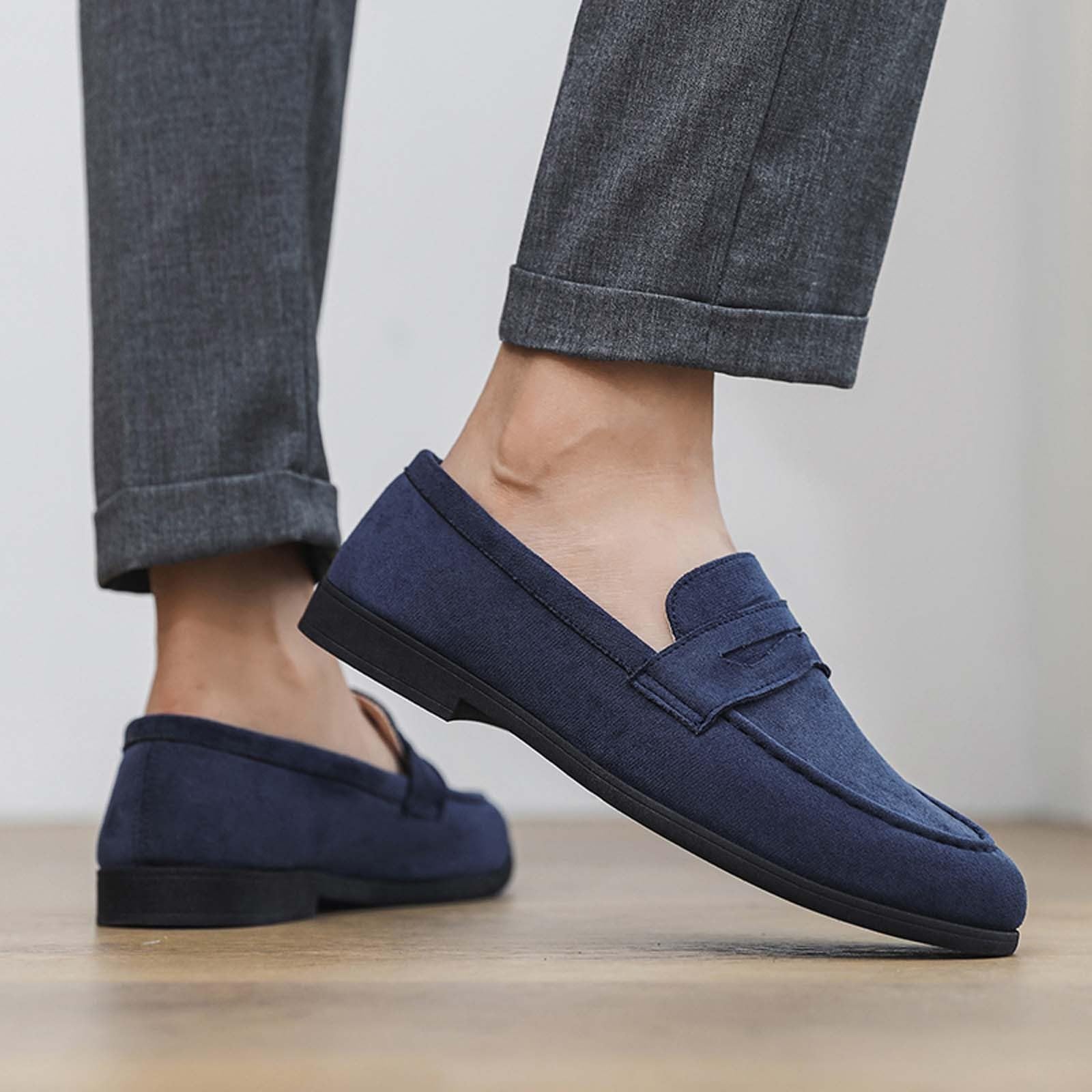 Mocassini Uomo Eleganti 39-45 EU in Pelle Scarpe da Barca Primavera Estive Mocassino Slip-on Elegante Loafers Senza Lacci Casual Teacher Shoes Comode per Cerimonia, Lavoro e Uscire,