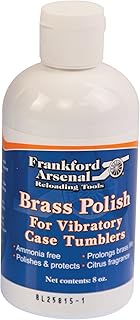 Frankford Arsenal 8 oz. Bottle of Ammonia-Free Quick-N-EZ Brass Polish for Tumbler and Reloading