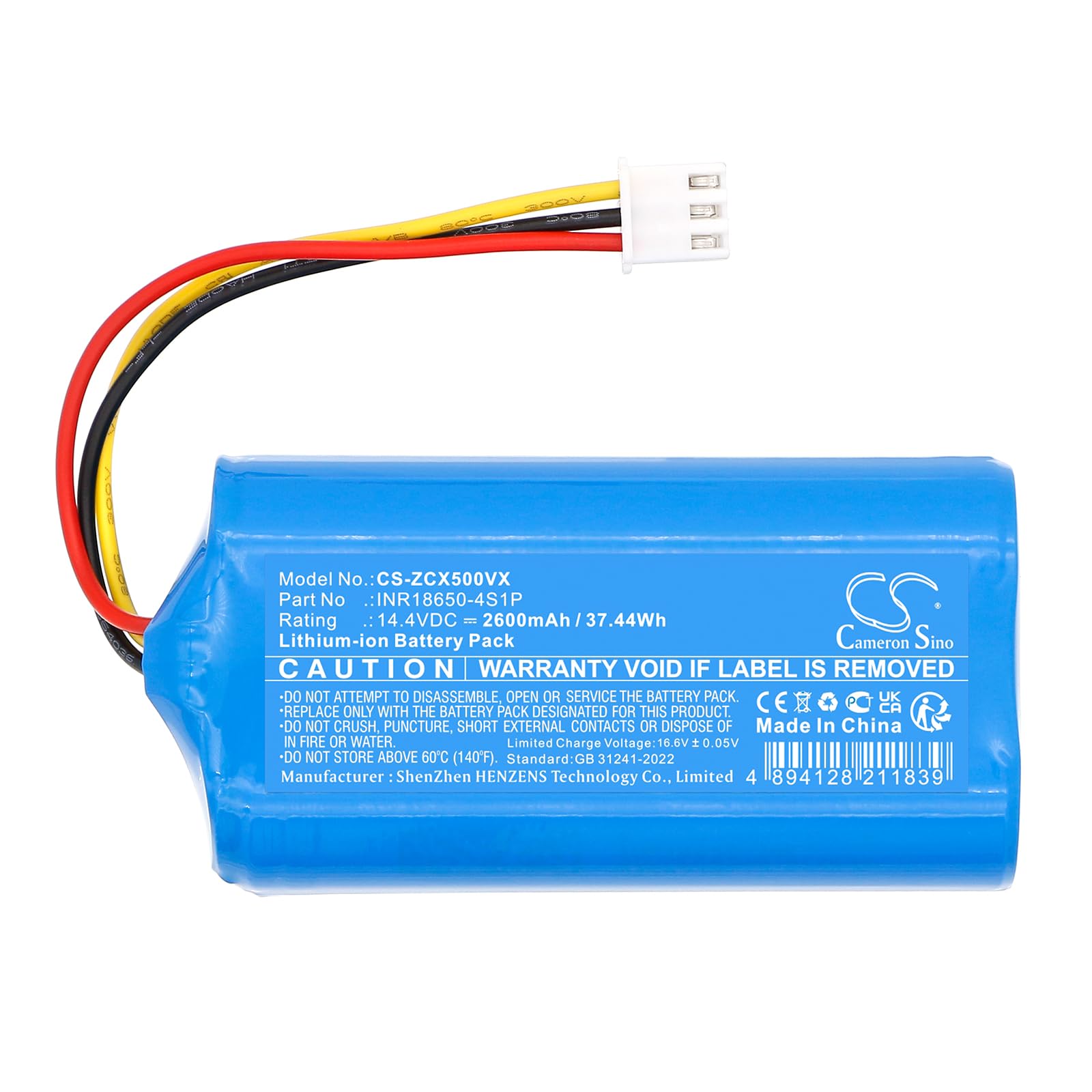 Batterie 2600mAh TECHTEK Pour Vos Nettoyeurs Haute Pression EZIclean Et Robots - Compatible Aqua Connect, X Séries Et GYRO L