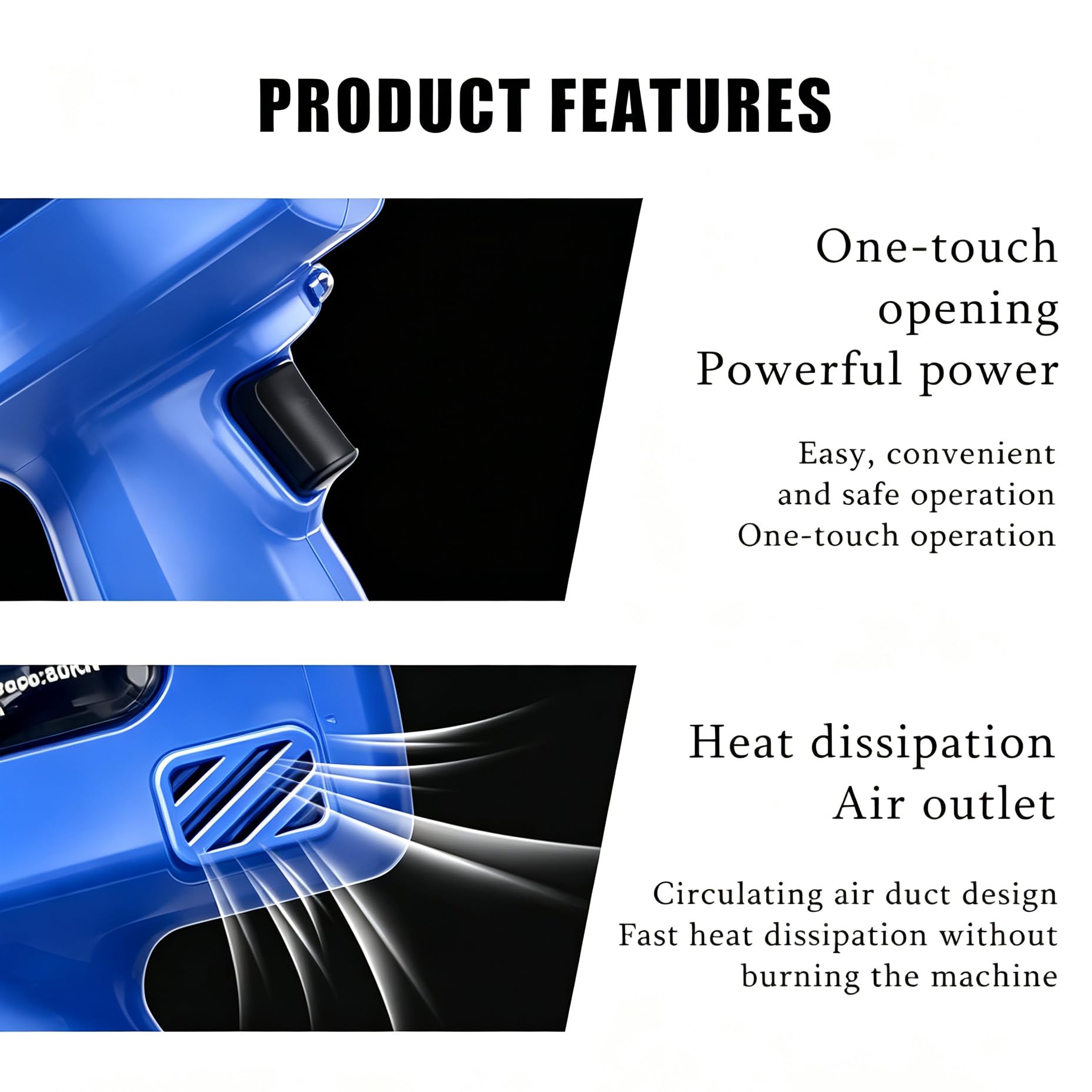 Cortacables Eléctrico Inalámbrico 80 Kn Con Kit Cizalla Hidráulica,30MM | Cabezal giratorio 360° con 2 baterías 2,5 Ah para electricistas Para cortar cables de cobre y aluminio