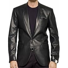 Mens Lambskin Leather Blazer KB001