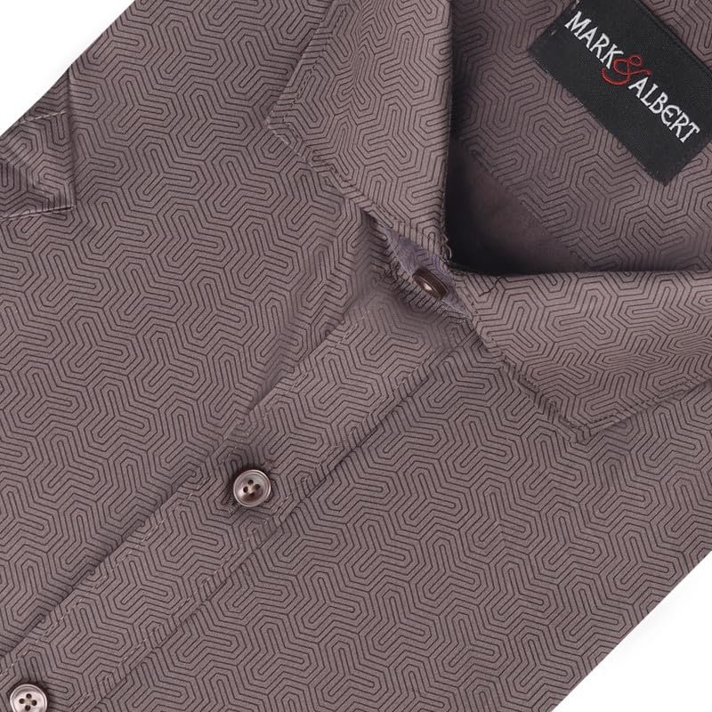 Image of MARK & ALBERT Mens Half Sleeves Printed Shirt