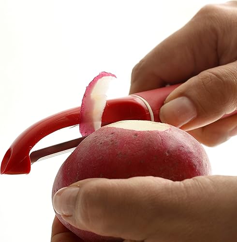 Vista 7 de NORPRO Grip-Ez Peeler Rojo, 1 EA (110R)