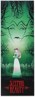 Open Road Brands Disney Sleeping Beauty Aurora and Maleficent Gallery Wrapped Canvas Wall Decor - Large Disney Villain Wall Art for Home Decor