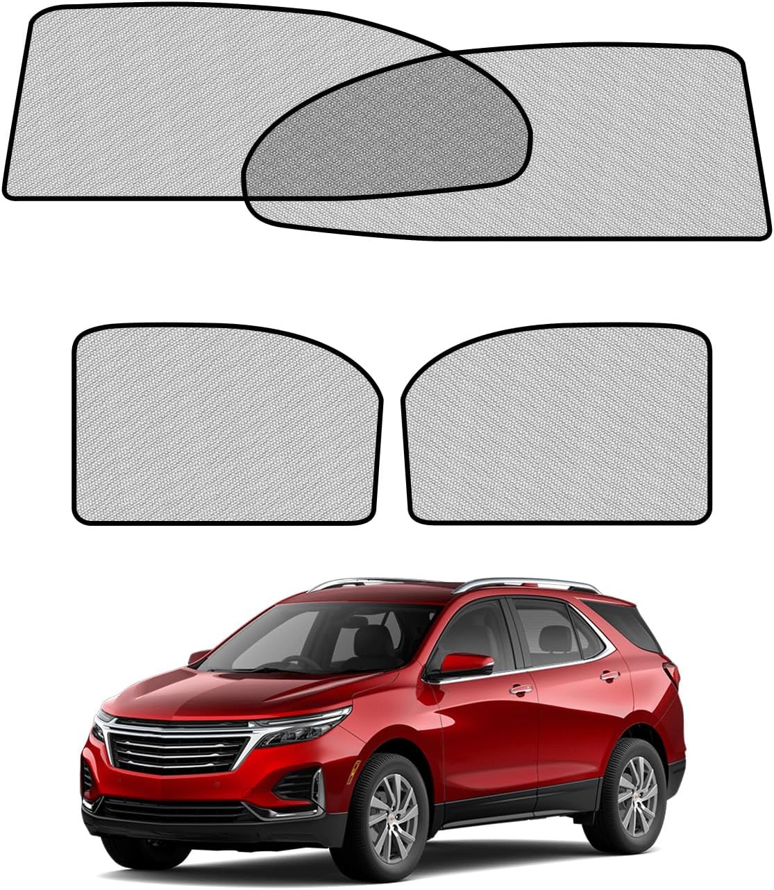 Car Window Shades for Chevro-let Equinox(2018-2023),4 Pack Car Window Cover for Baby Sun Shade Blocker Breathable Mesh,Reduce UV Rays & Heat Insulation Privacy Protection for Camping, Travel, Sleep