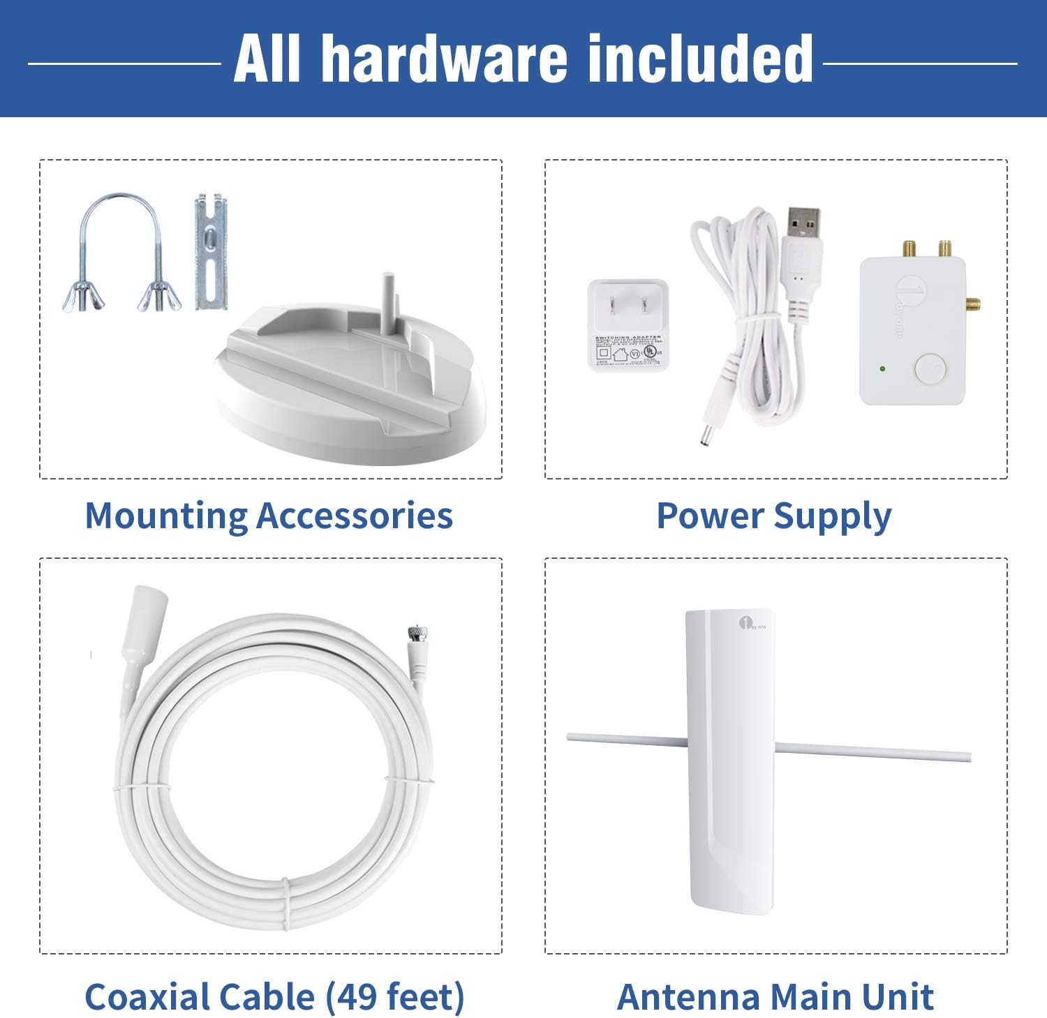 Up To 60% OFF HDTV & FM Amplified Outdoor Indoor TV Antenna, Whole House 150 Miles Range, High Gain Dual TV Support, Built-in Smartpass System, Omnidirectional Reception Black Friday - 50% OFF HDTV & FM Amplified Outdoor Indoor TV Antenna, Whole House 150 Miles Range, High Gain Dual TV Support, Built-in Smartpass System, Omnidirectional Reception