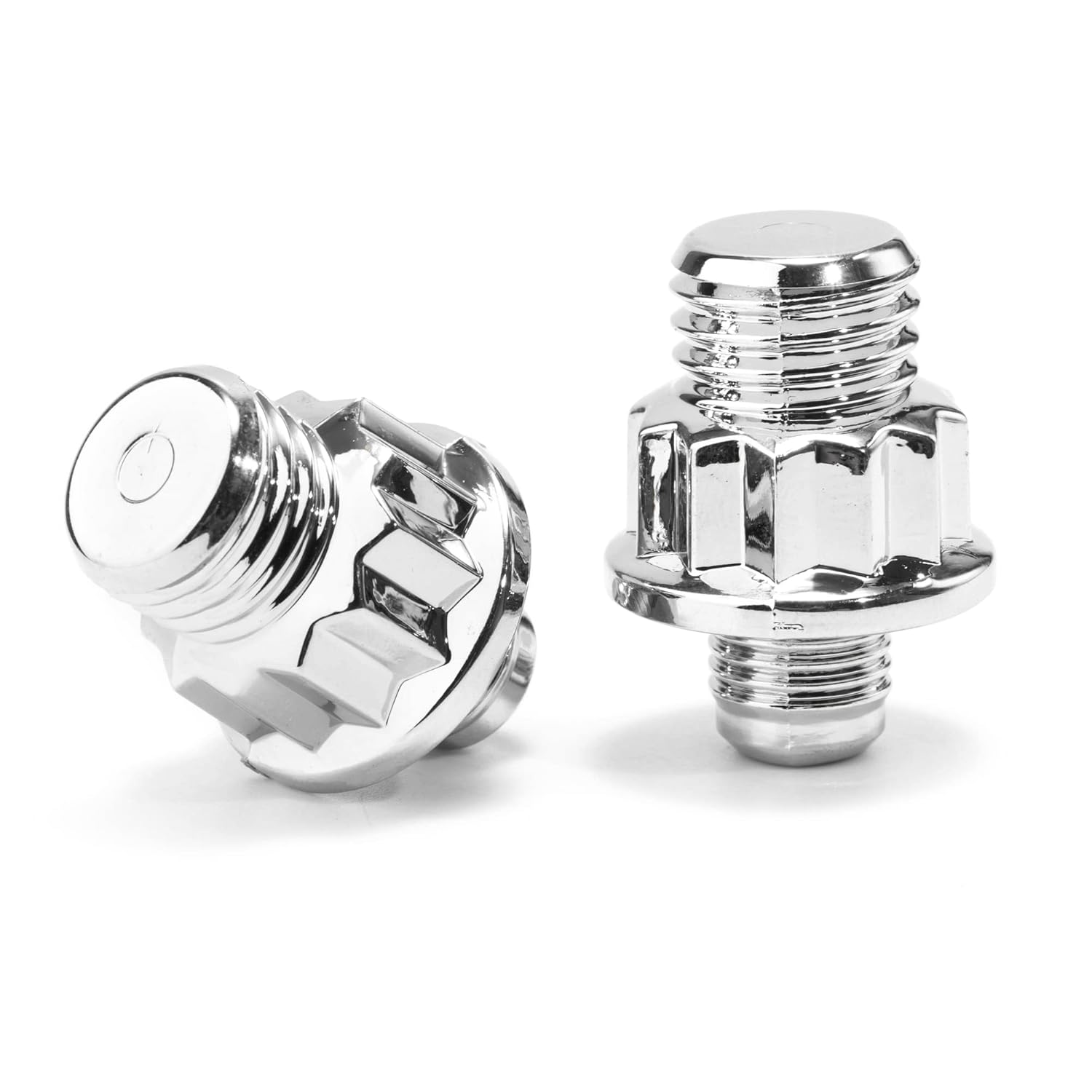 RTRHINOTUNING 50PCS Wheel Rim Lip Rivets Nuts of 10mm/0.39in Hole Replacement Plastic Chrome Silver Rivets BDW027-2 for KMC