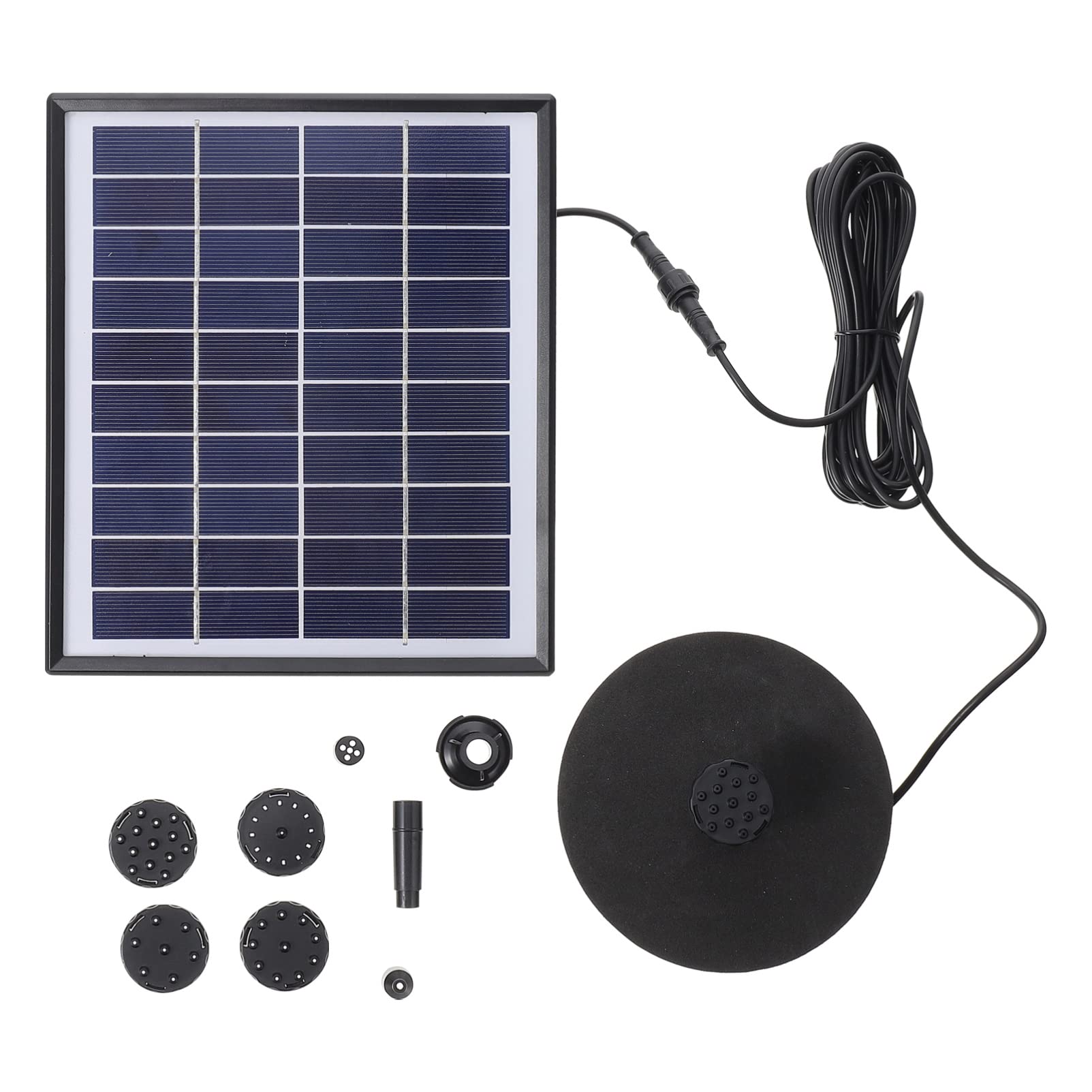 Pompe à eau et fontaine solaire extérieure pour oxygéner un grand bassin