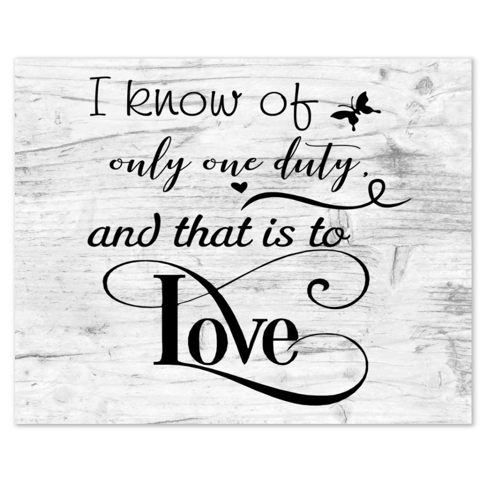 Plaque murale en bois avec citation inspirante d'amour pour celebrer votre foyer