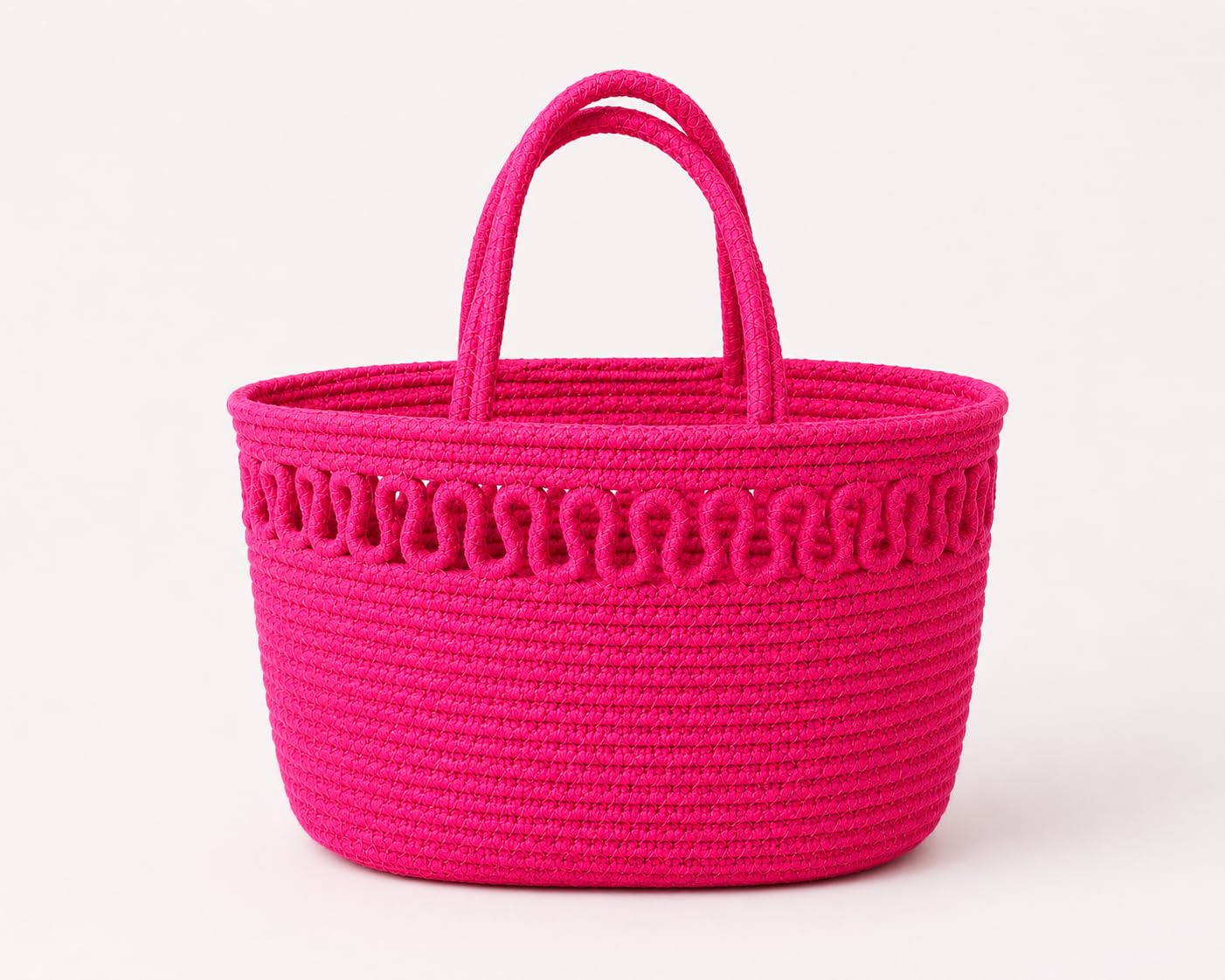 JASMEY HOMES Jute Lunch Bag - White -11