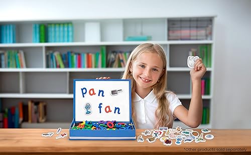 Miniatura 2 de Junior Learning Rainbow CVC Objects - Juego de espuma magnética, 40 piezas, edades de 4 a 5 años, fonía, pre K-K