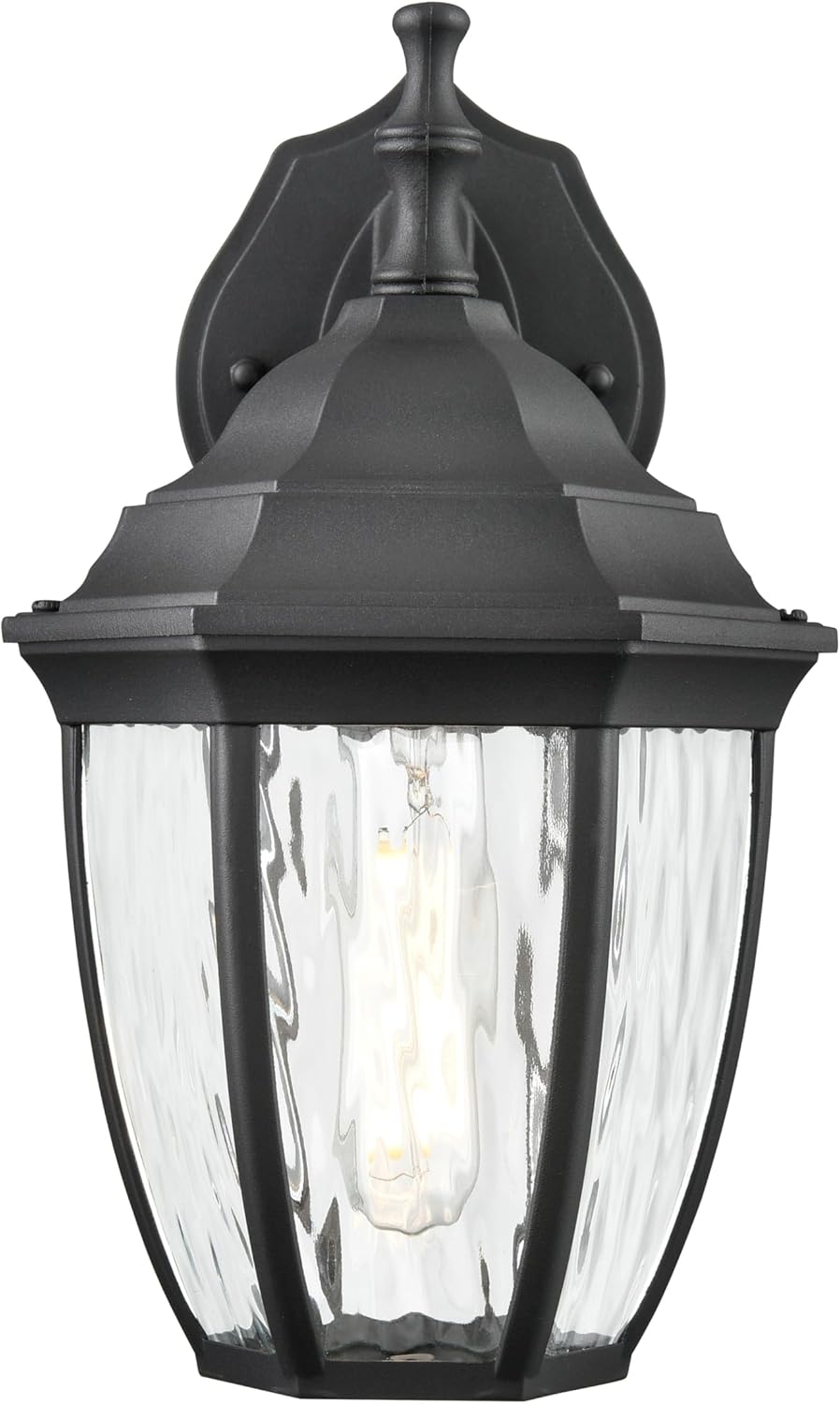 ML Lighting 220001-TBK 1-Light Outdoor Wall Sconce in Textured Black Finish
