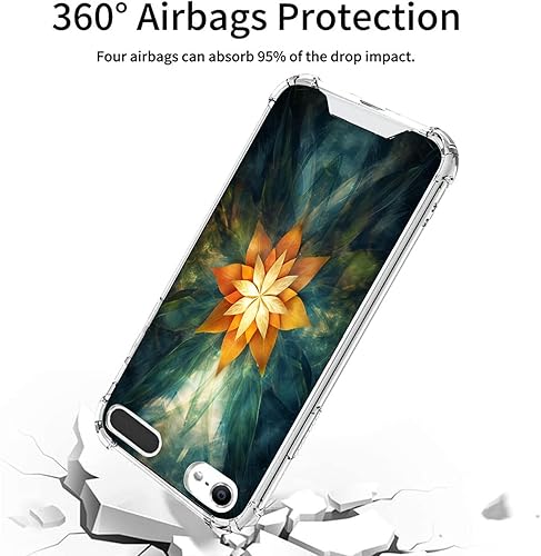 Miniatura 3 de KOLHUBI Clear Phone Case for iPod Touch 567 Designer Mandala-Art cc45 Exquisite Pattern Design Shock-Resistant Anti-Fall Protective Transparent