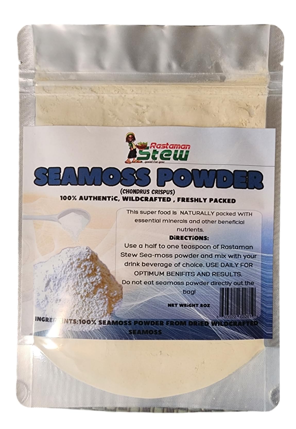 Amazon.com: RastaMan Stew Organic Sea Moss Powder 8 oz / 227grm