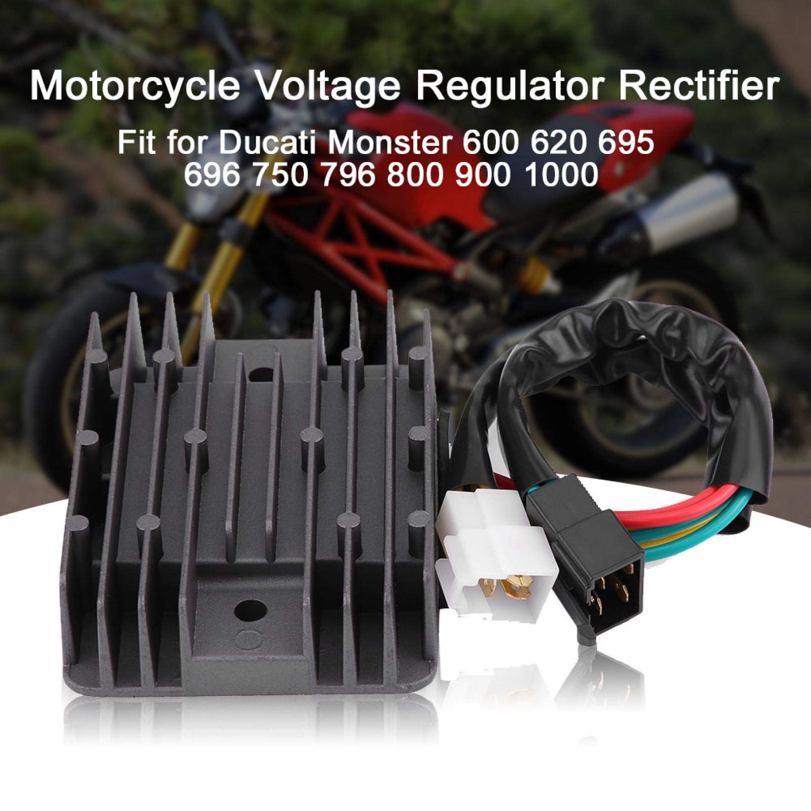 Sostituzione del Raddrizzatore del Regolatore di Tensione del Motociclo Per Ducati Monster 600 620 695 696 750 796 800 900 1000 Lega di Alluminio