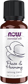 NOW Essential Oils, Peace & Harmony Oil Blend, Calming Aromatherapy Scent, Blend of Pure Essential Oils, Vegan, Child Resistant Cap, 1-Ounce