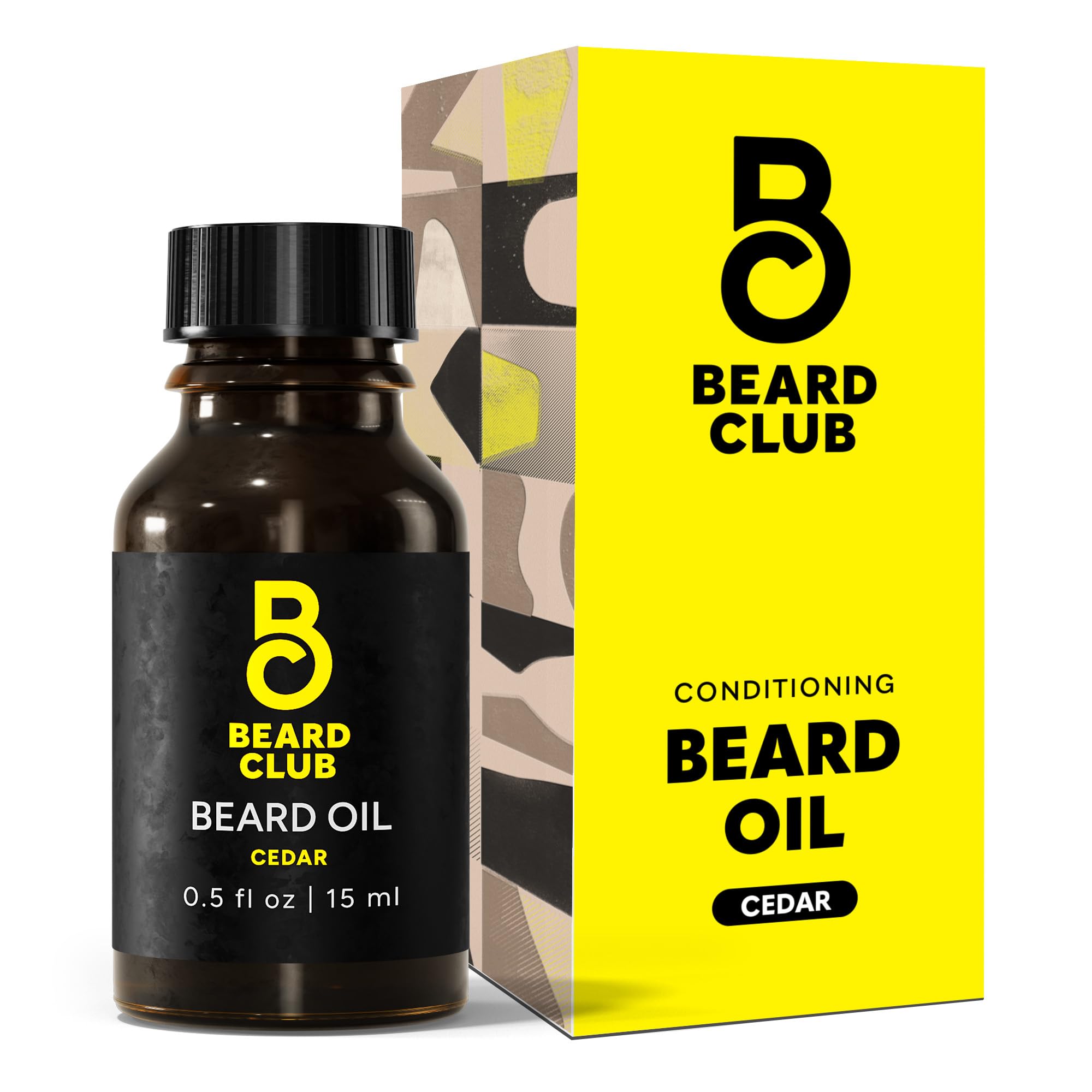 The Beard ClubPremium Cedar Beard Oil for Men - Natural Castor & Almond Oils - Beard & Mustache Conditioner - Hydrates, Moisturizes, Softens & Soothes Dry Skin - Strengthens Hair Follicles