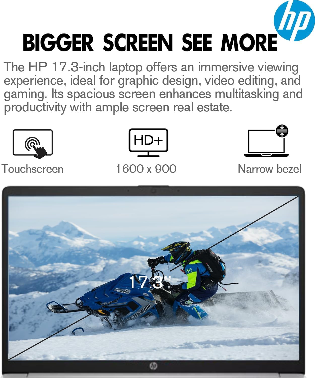 2024 Newest 17 Laptop Computer, 173” HD+ Touchscreen