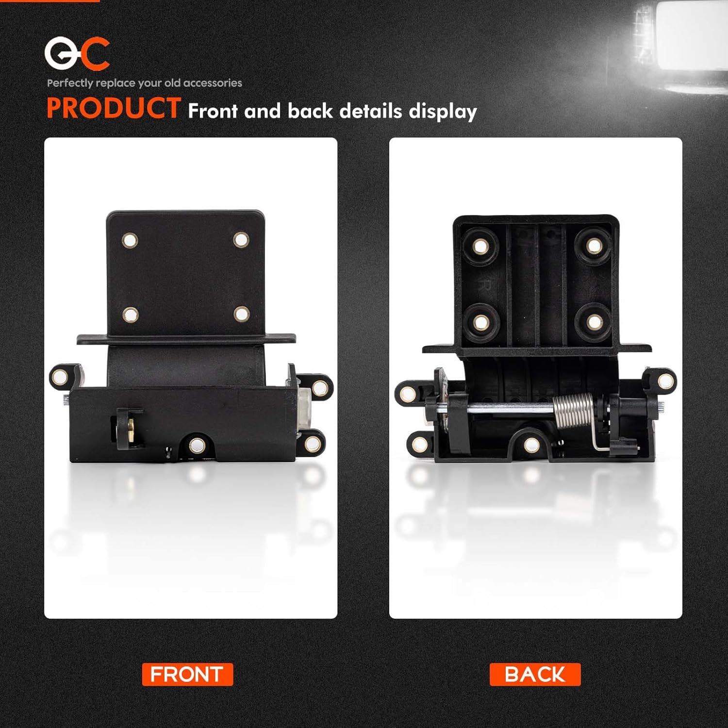Inner Fairing Media Glove Box Door Lid Hinge Left & Right Set Fit for Harley-Davidson All Road Glide FLTR 2015-2024 Replace# 76000398, 76000436, 76000398-00, 76000436-00