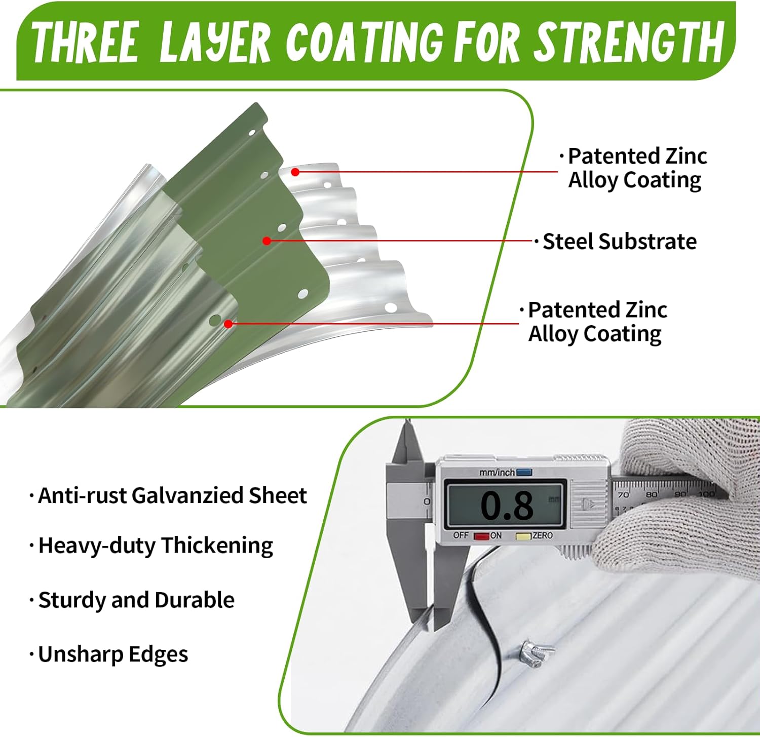 Galvanized Raised Garden Bed, 4x2x1 FT Thickening Planter Boxes Outdoor, Raised Beds for Gardening, Easy Assembly Large Garden Bed for Vegetables, Fruits, Flowers (2-Pack) thumbnail