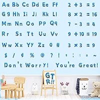 Vista 5 de Paquete combinado de 266 letras para tablón de anuncios, letras bajo el mar y detalles de números para tablón de anuncios, decoración del hogar