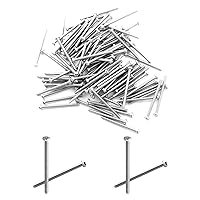 Vista 32 de MroMax 30 tornillos de máquina Phillips de cabeza plana M2 x 0.197 in, acero inoxidable 304 18-8, rosca completa, tornillos de cabeza cruzada gris