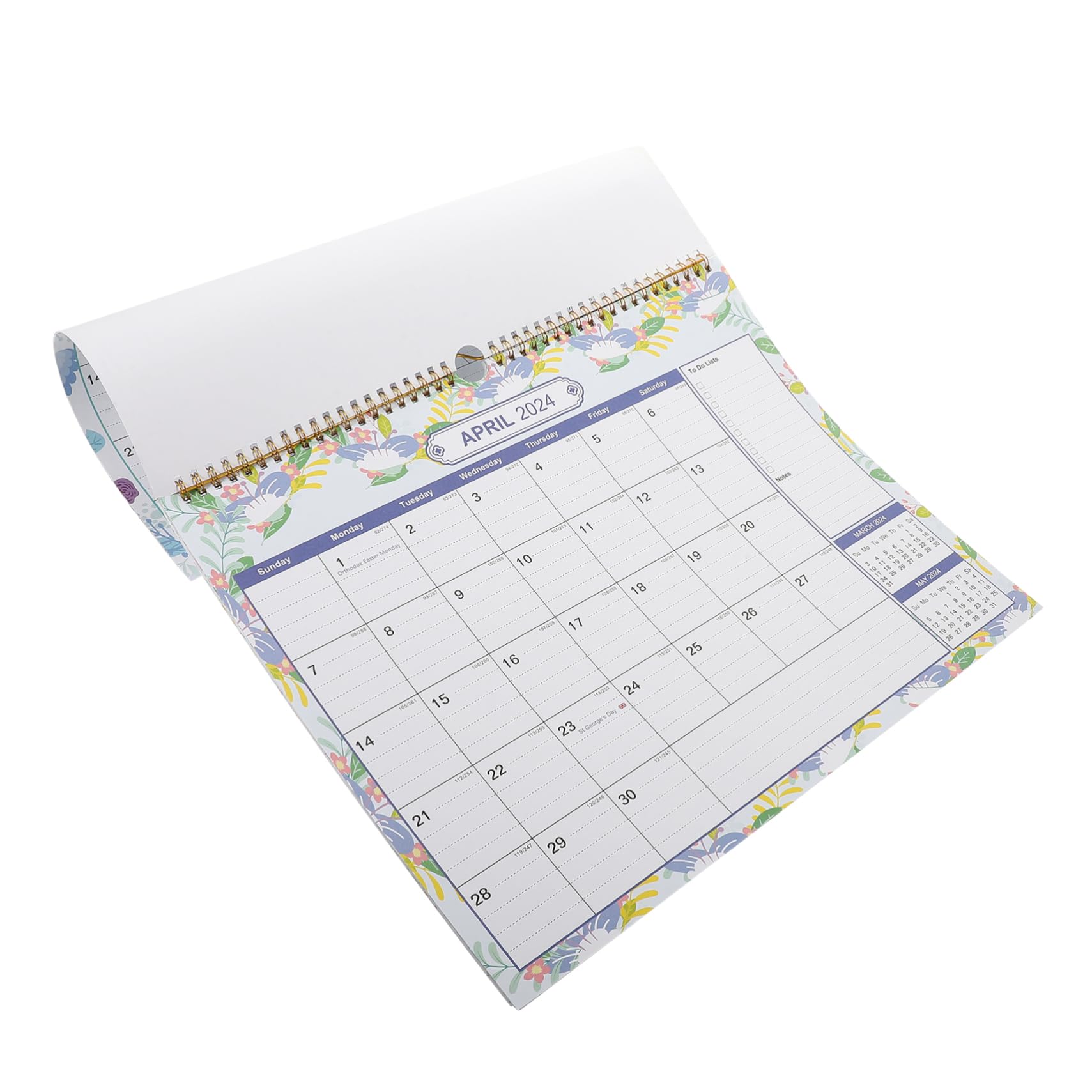 SEWACC 4 Piezas calendario inglés calendario de escritorio suministros para el hogar calendario de pared mensual 2023 calendarios de mesa calendarios mesa calendario de pared mensual 2024
