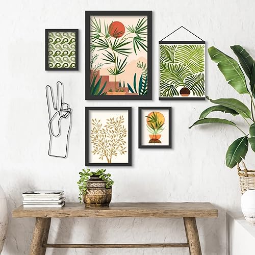 Vista 23 de Americanflat Decoración de pared de 14 x 10.5 pulgadas, decoración de pared de metal de anclaje para dormitorio, decoración moderna de pared