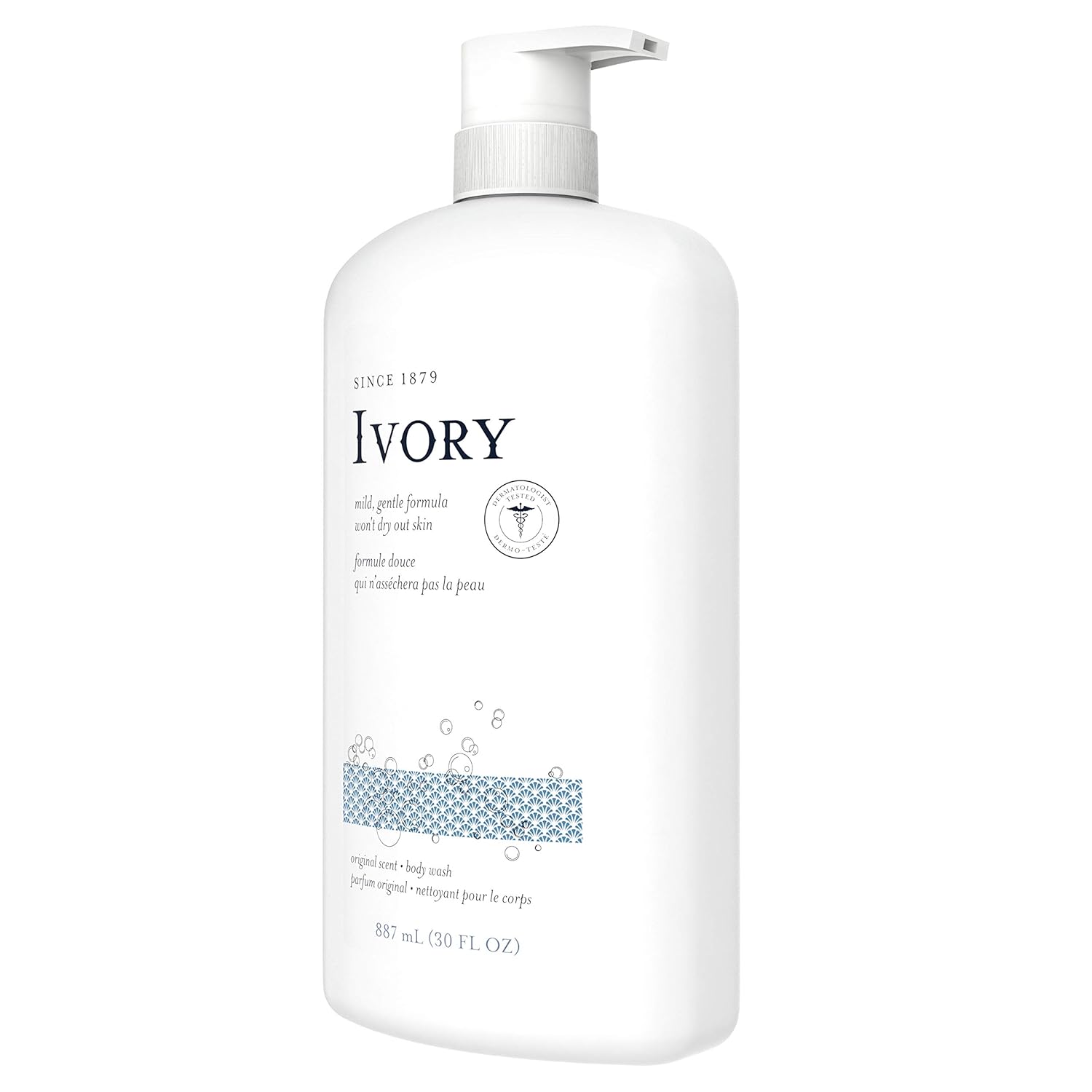 Ivory Body Wash Original Scent 30 oz, Pack of 4