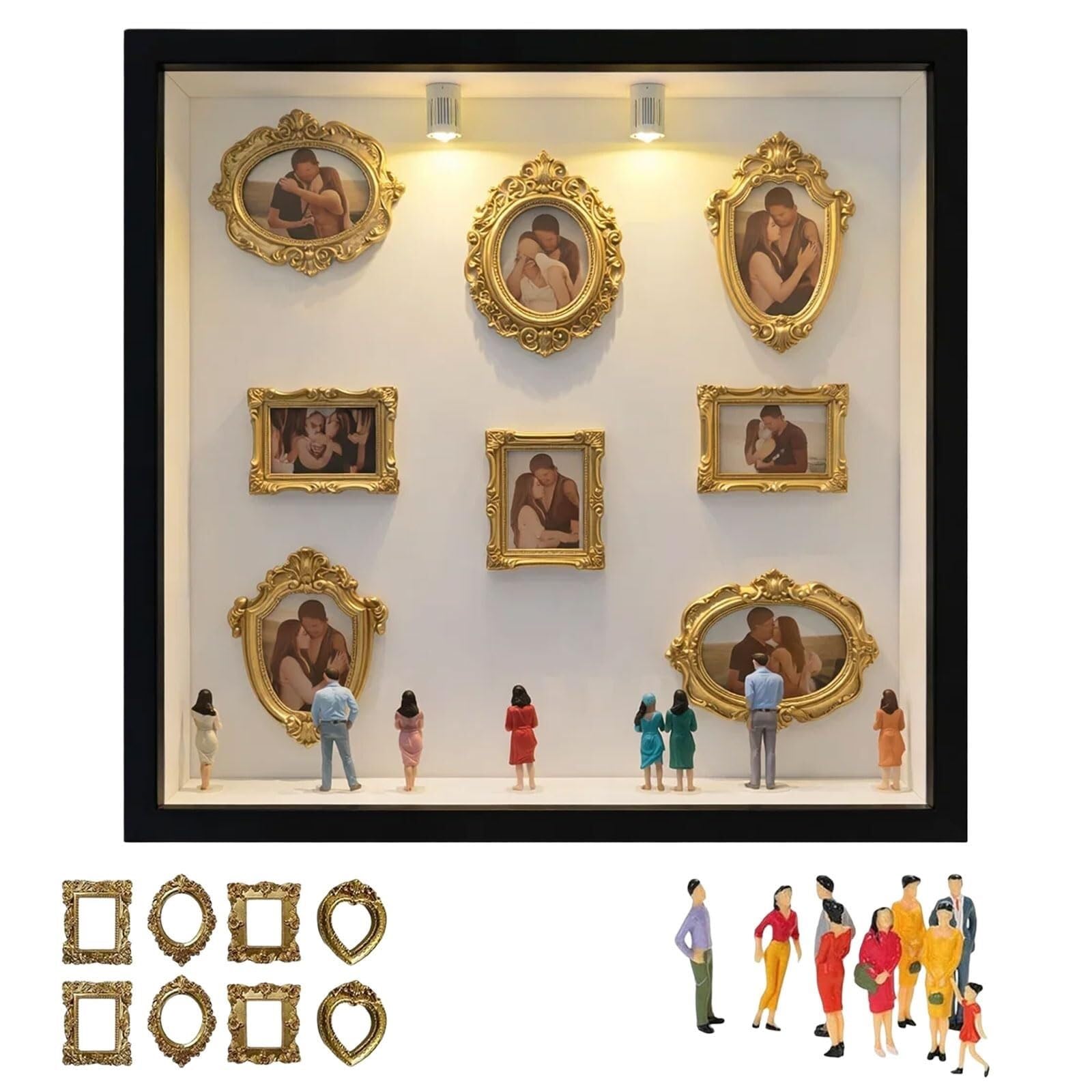 Mini Caja De Silueta de museo ideal para regalar en bodas y aniversarios especiales