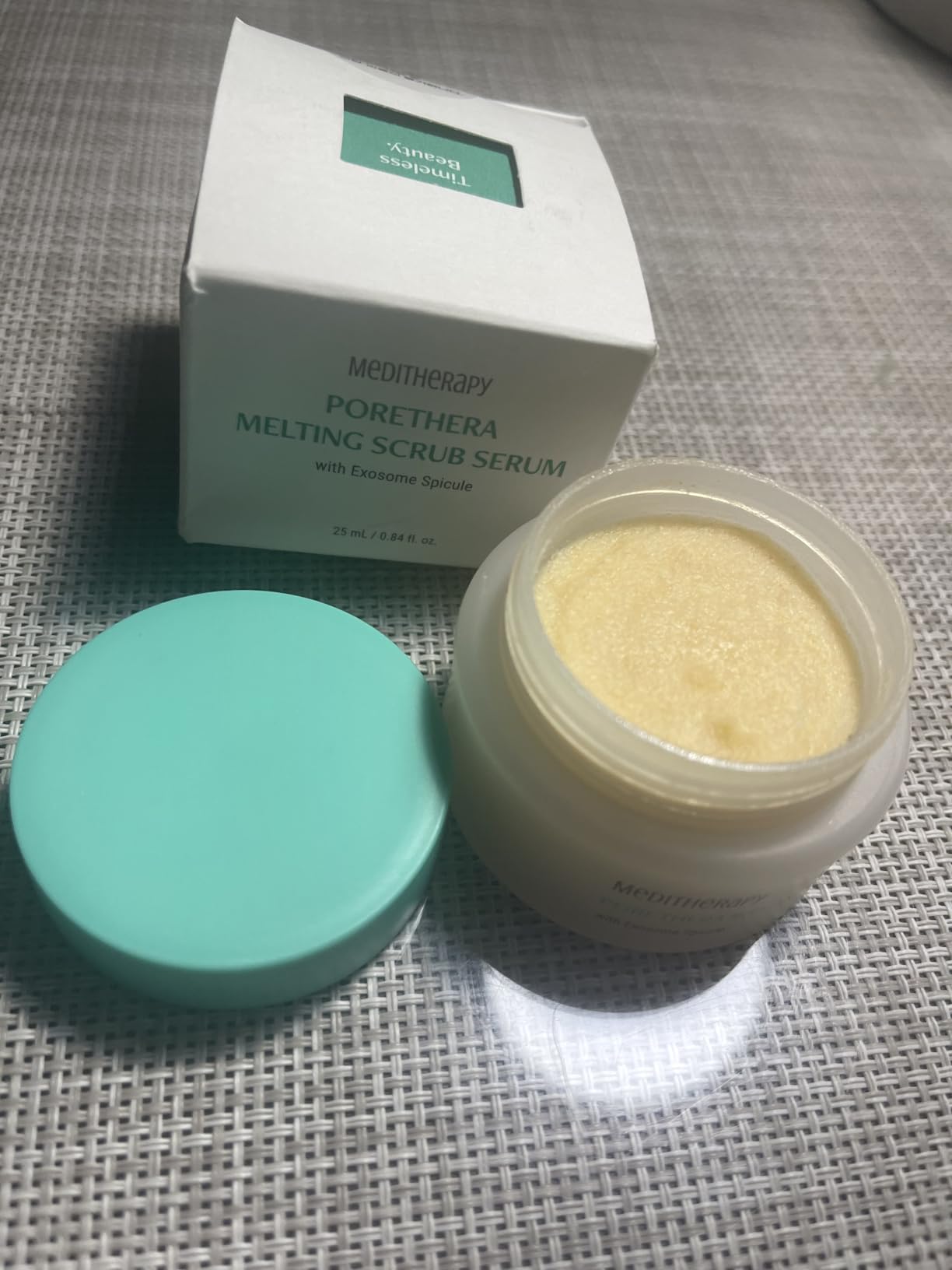 MEDITHERAPY Porethera Melting Scrub Serum - Korean Facial Serum for Clarifying Pores - Pore Minimizer for Face - Deep Face Scrub for Smooth and Clean Skin - Spicules for Tightening and Refining Pores, 0.84 fl.oz