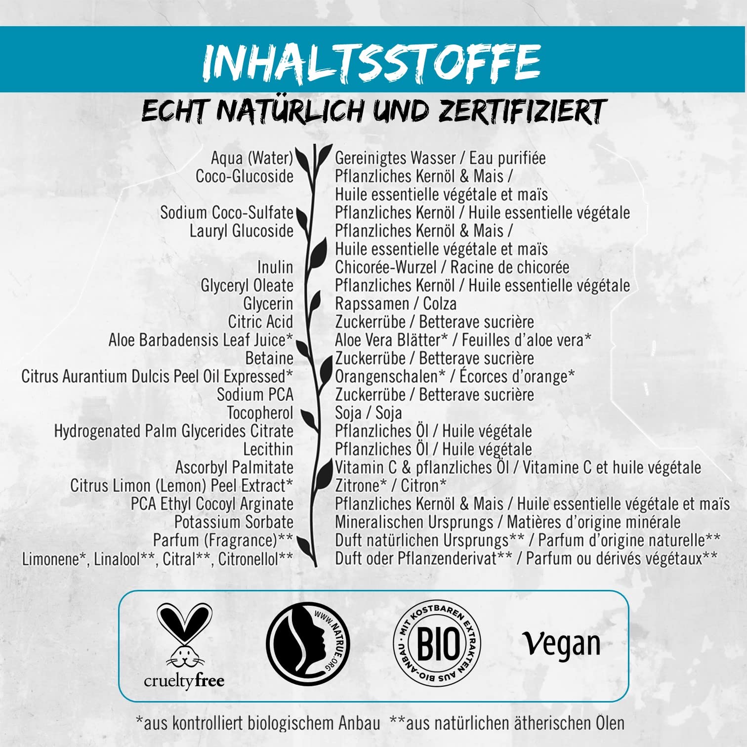 Sante Naturkosmetik Żel pod prysznic organiczny aloes cytryna dozownik 500 ml
