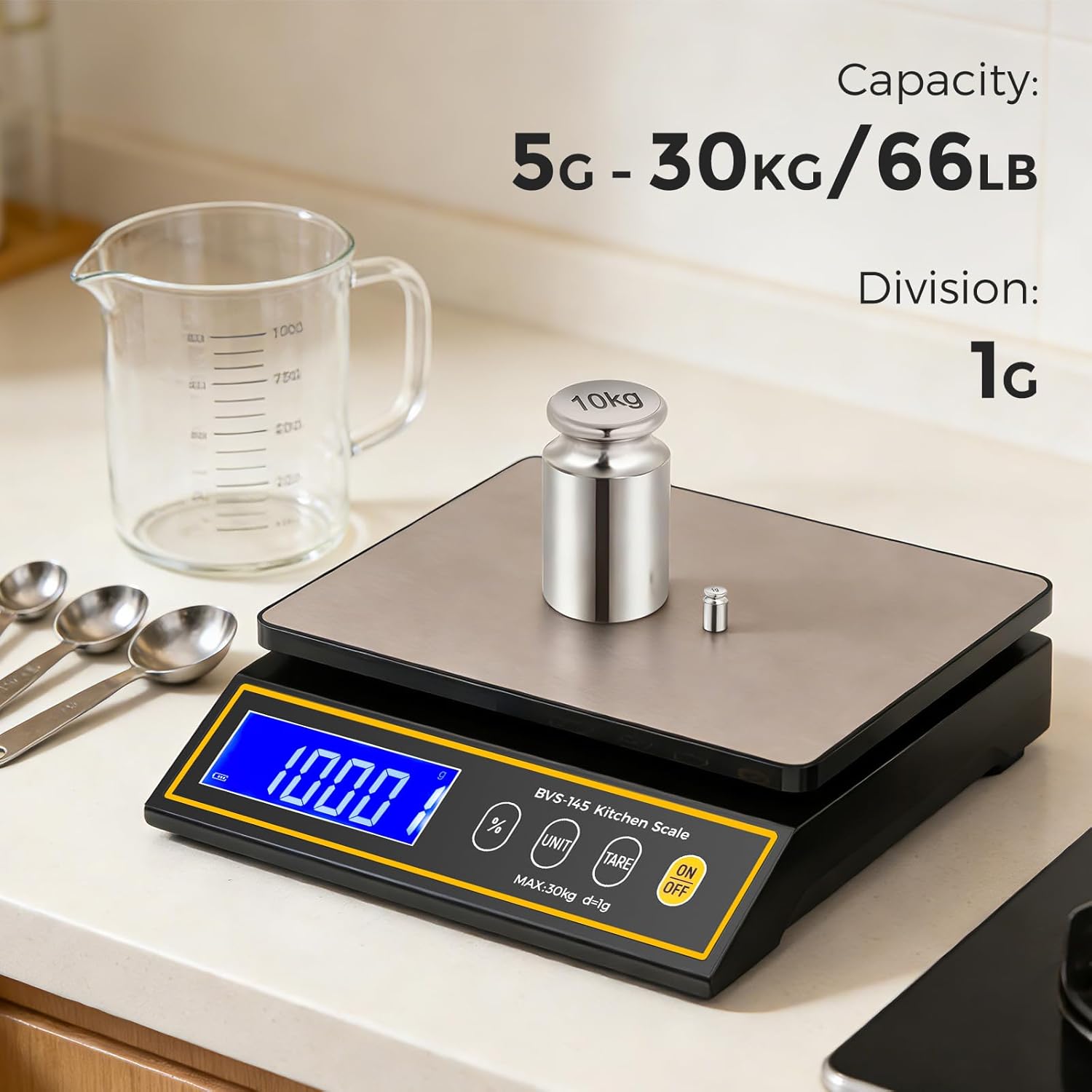 Bonvoisin Large Kitchen Scale & Price Computing Scale 88lb/40kg