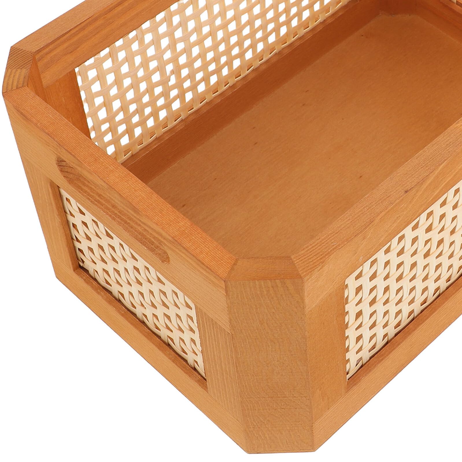 Rattankorb, Rechteckig, Klein, mit Griff, 30x20x14 Cm