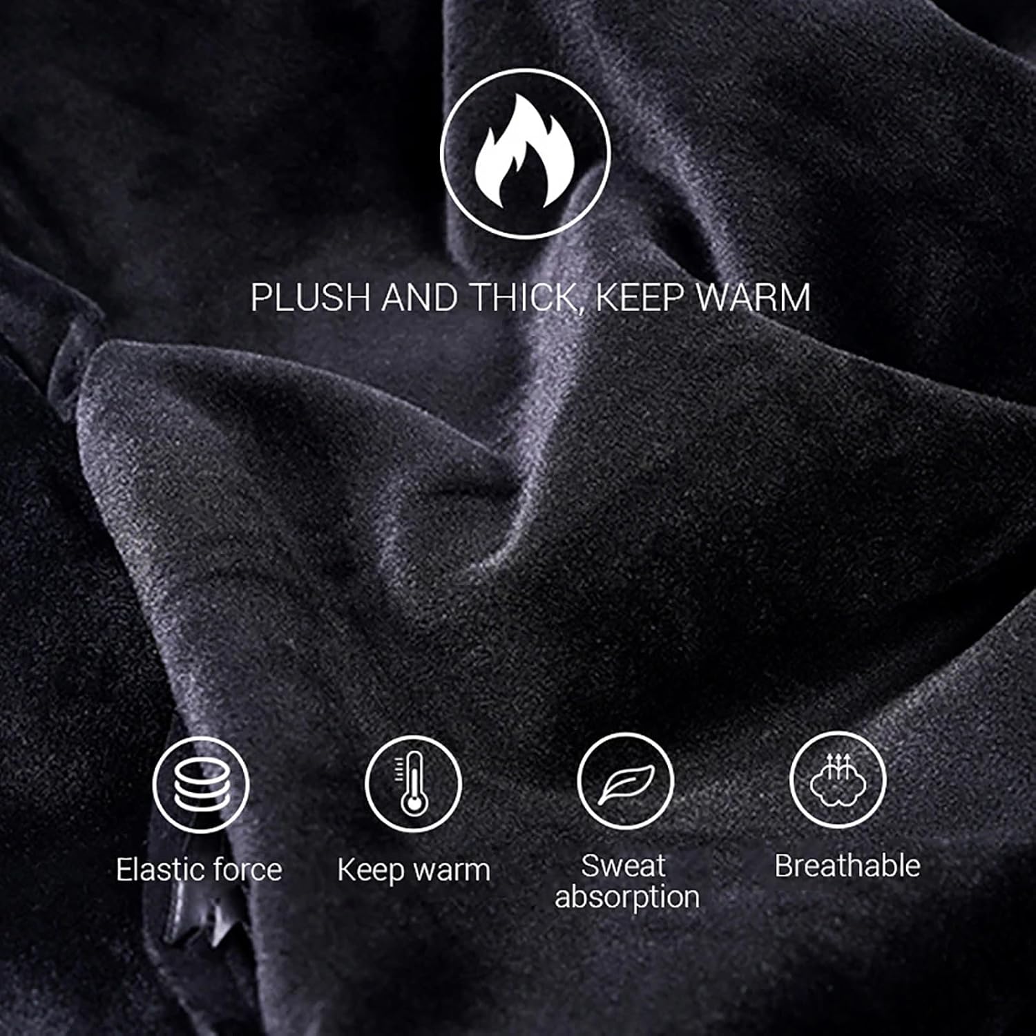 Winter Heated Underwear Fleece Lined Heating Thermal Base Layer USB Electric T-Shirts Pants Breathable Ski Wear
