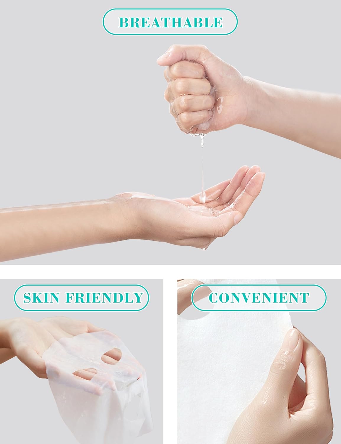 Dioche 500pcs Disposable Mask Paper Compressed Sheet DIY Hydrating Mask Cotton Skin Care Wrapped Masks for Home Travel, Dry Face Paper Sheet