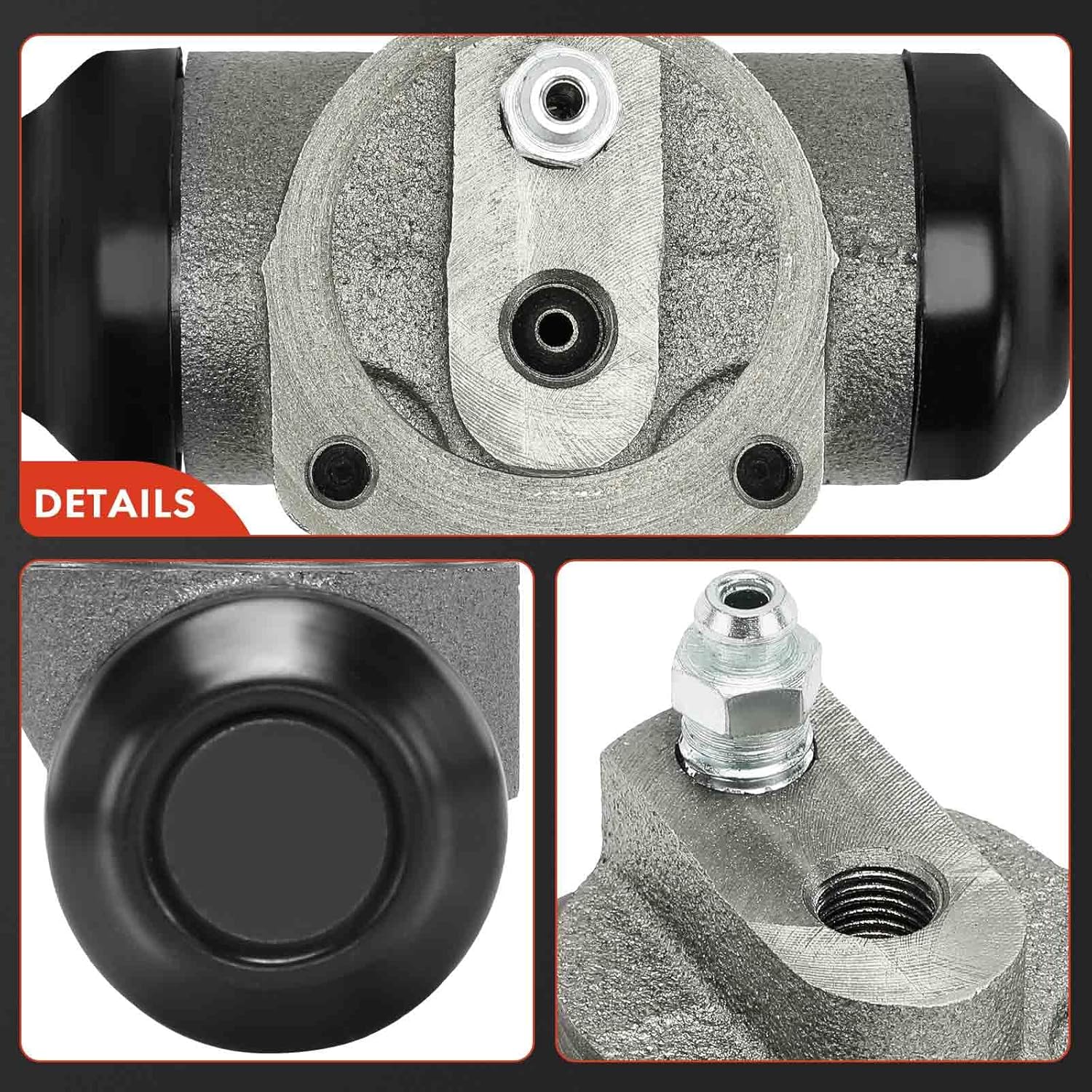 A-Premium Rear Drum Brake Wheel Cylinder Compatible with Select Chevy & GMC Models - Tahoe, Yukon, Suburban 1500, Blazer, C1500, C2500, K1500, K1500 Suburban, C10, C15, C10/C15/C1500 Pickup, 2-PC Set