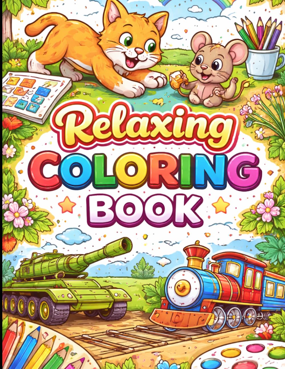 Bold & Easy Coloring Book for teenagers, Adults and Seniors