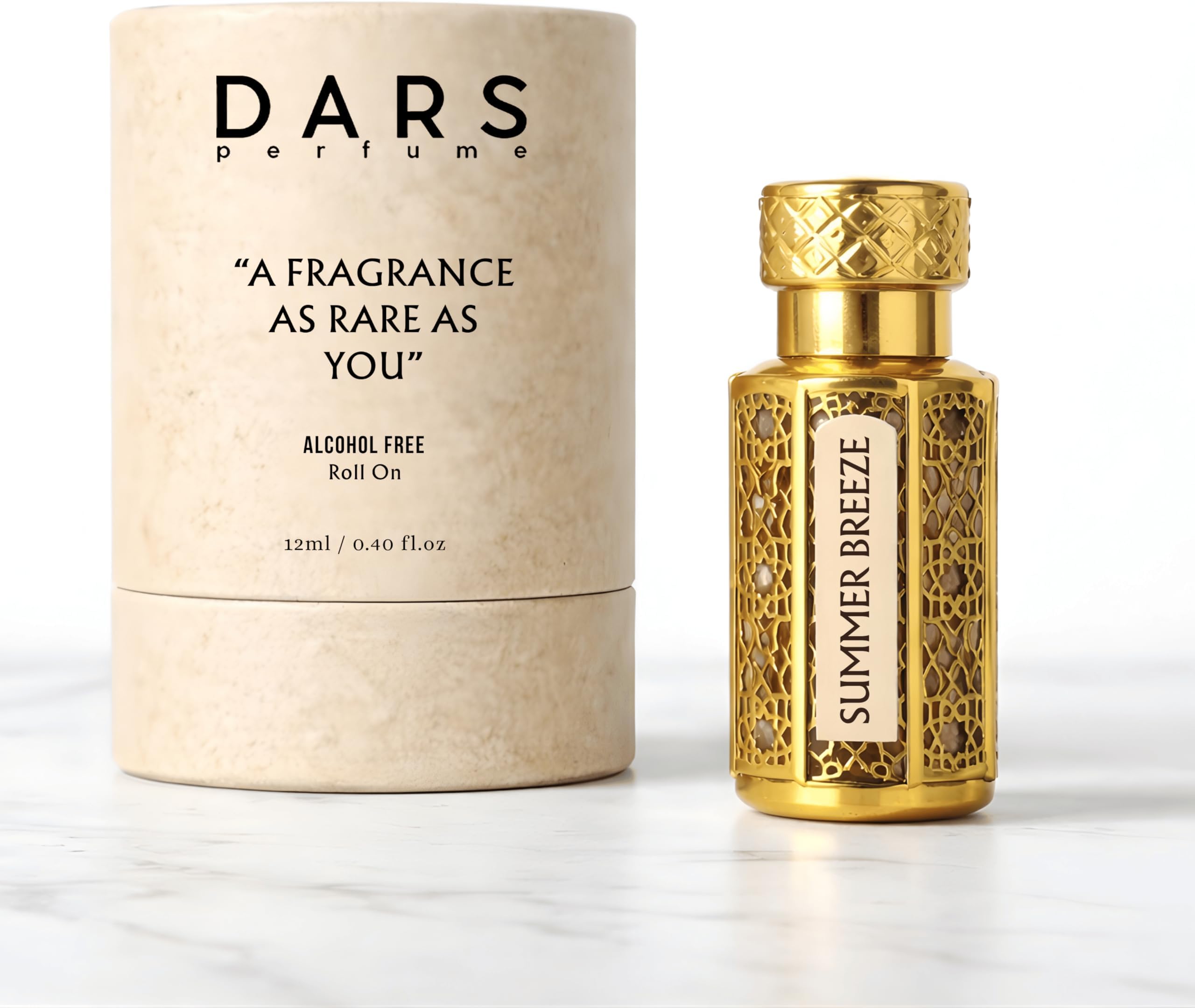 Summer Breeze Attar Fresh Citrus Lemon & Orange Zest, Herbal Notes, Violet Flower, Earthy Grass Root & Forest Woods • Gender-Neutral Aroma • Enduring Pure Essence • Easy-Glide Applicator in Elegant Glass