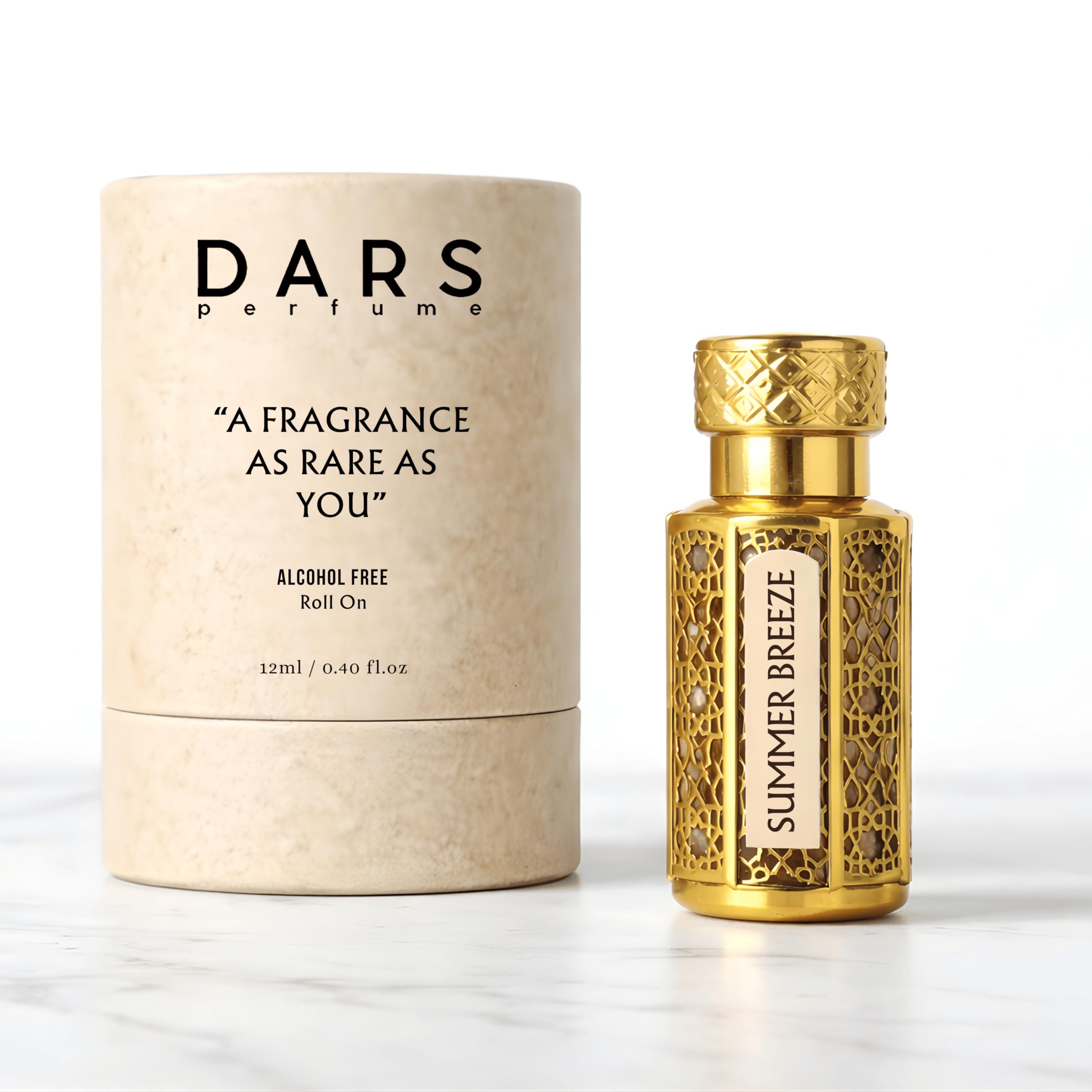 Summer Breeze Attar Fresh Citrus Lemon & Orange Zest, Herbal Notes, Violet Flower, Earthy Grass Root & Forest Woods • Gender-Neutral Aroma • Enduring Pure Essence • Easy-Glide Applicator in Elegant Glass