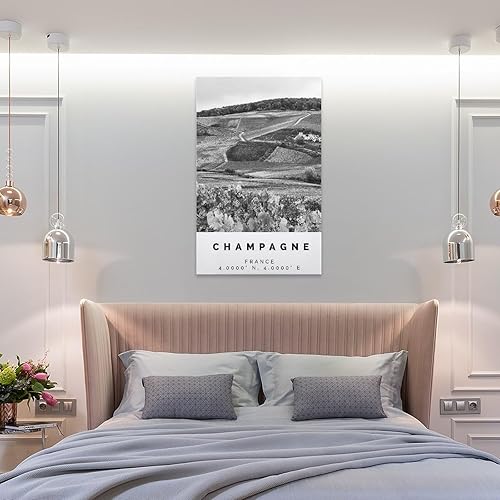 Miniatura 8 de Póster de champán con impresión en blanco y negro, arte de pared de champán, impresión fotográfica de champán, póster de regalo de champán, pintura