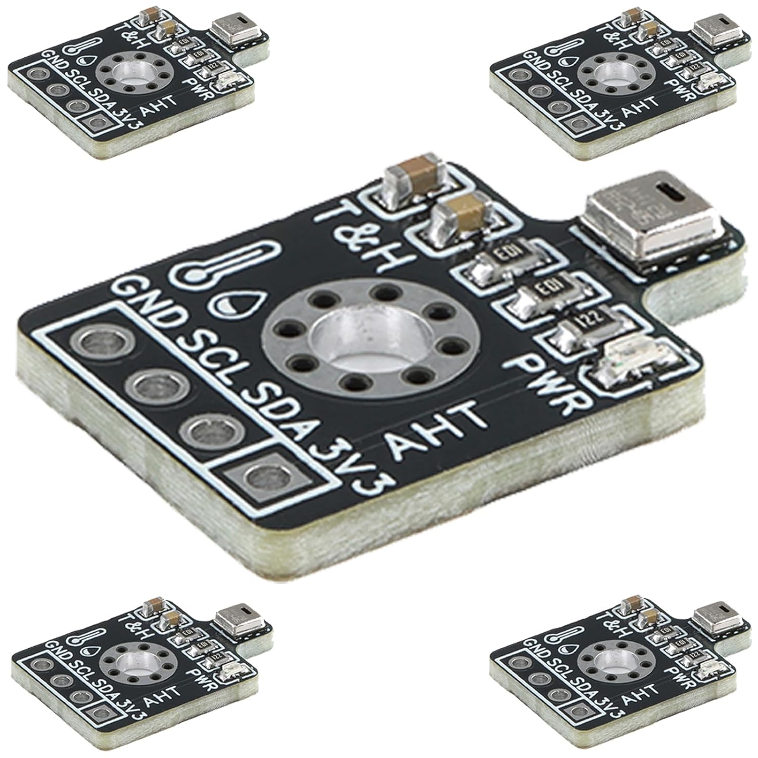 5pcs AHT20 Precision Digital Temperature Humidity Sensor Measurement Module I2C IIC Communication Compatible SHT20