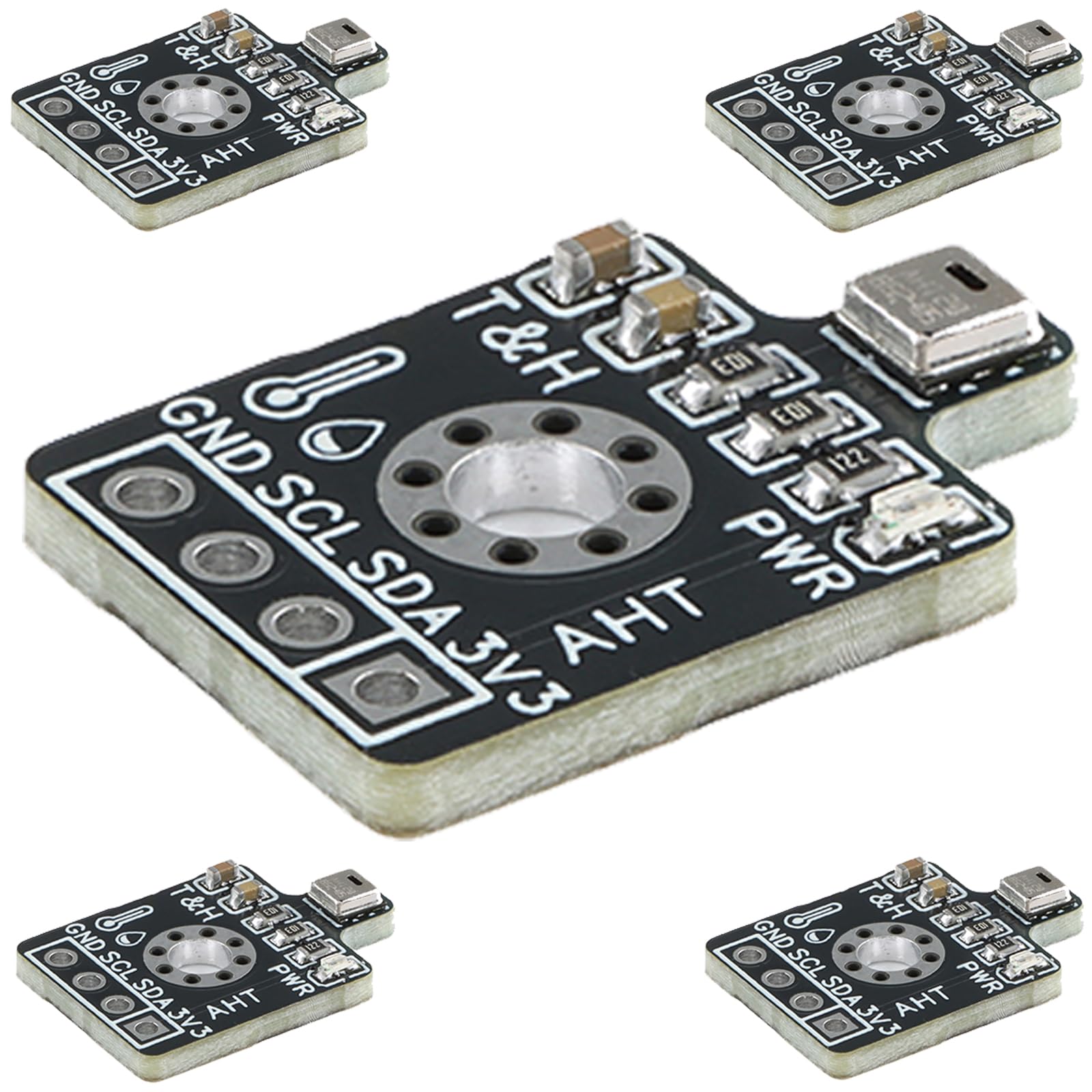 5pcs AHT20 Precision Digital Temperature Humidity Sensor Measurement Module I2C IIC Communication Compatible SHT20